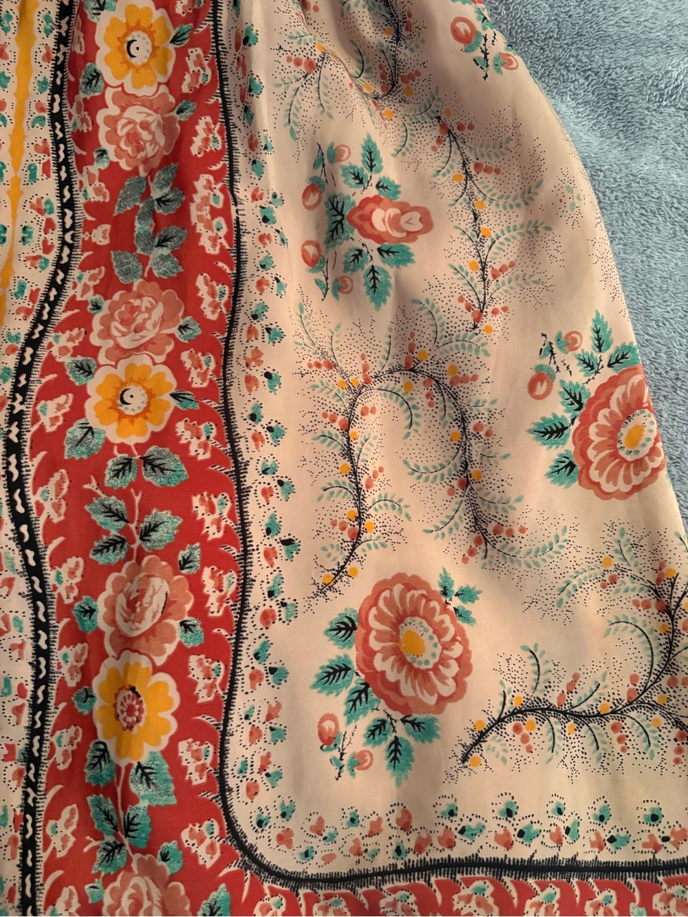 Vintage Y2K Cope Babydoll Slip Dress Tapestry Small - Picture 4 of 9